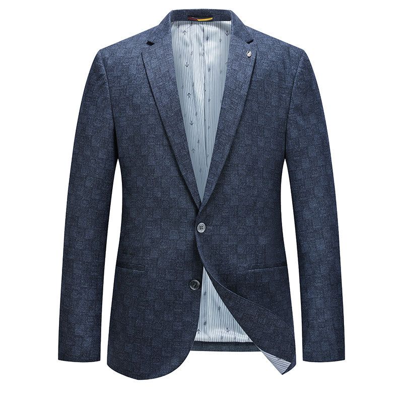 Blazer Grande E Alto Masculino Casaco Esportivo Slim Casual Com Dois Botões Xadrez