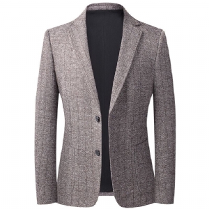 Blazer Masculino Casaco Esportivo Tricotado Lã Slim Casual Dois Botões