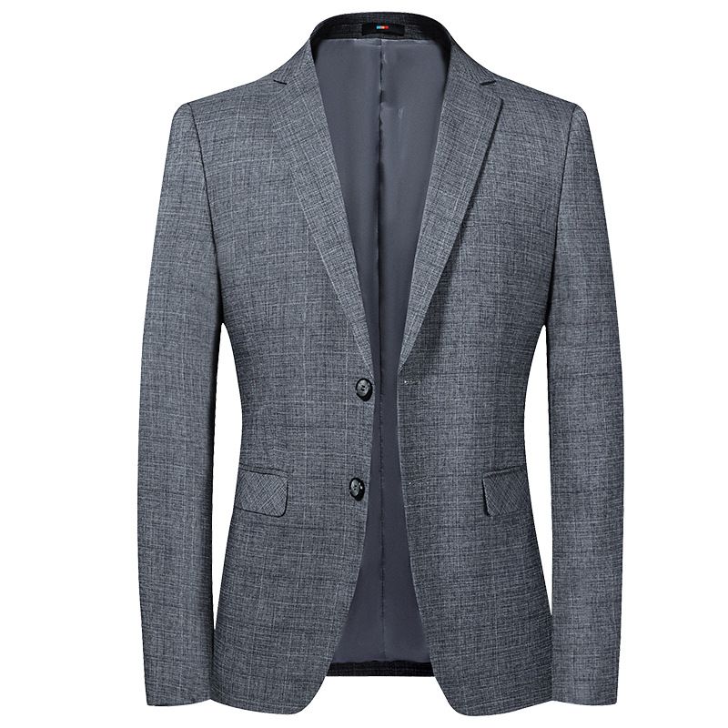 Blazer Masculino Casaco Esportivo Xadrez Slim Casual Dois Botões