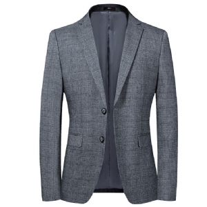 Blazer Masculino Casaco Esportivo Xadrez Slim Casual Dois Botões