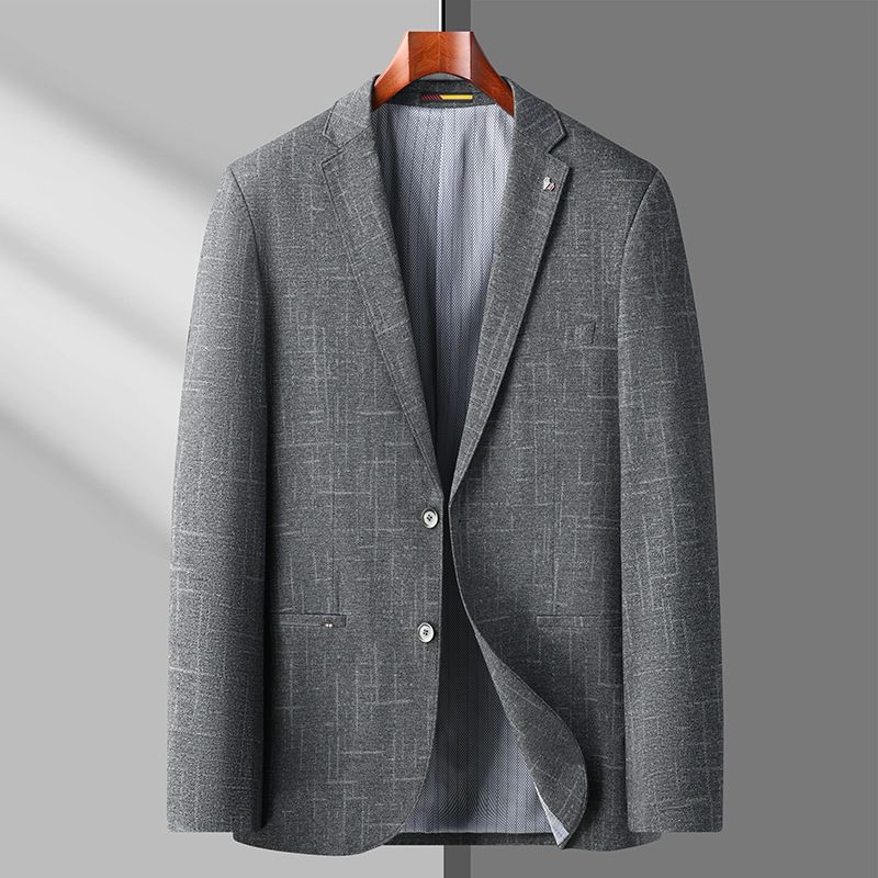 Blazer Masculino Esportivo Casaco Moderno Xadrez Solto Com Dois Botões Tamanho Grande