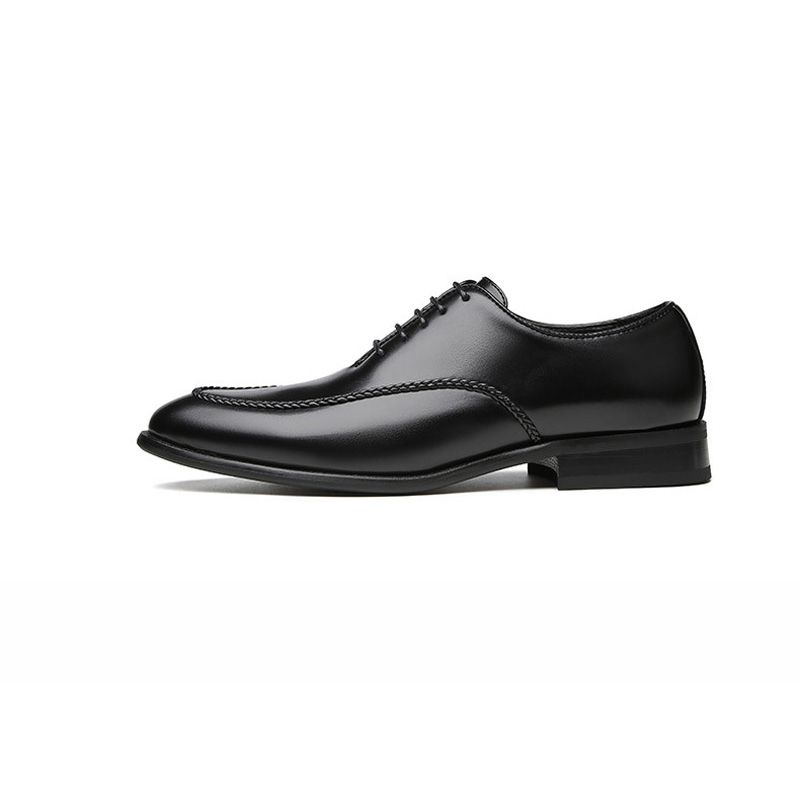 Sapatos Formais Masculinos Oxford Business Modern Retro Cinzelado Toe - Preto