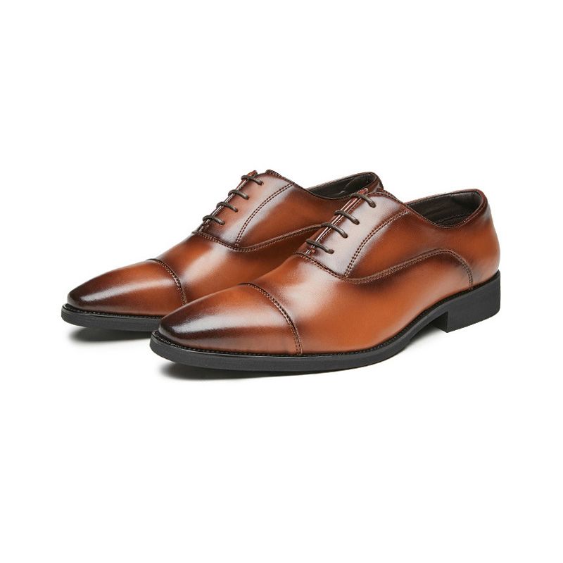 Sapatos Formais Masculinos Oxford Com Cadarço E Bico Fino