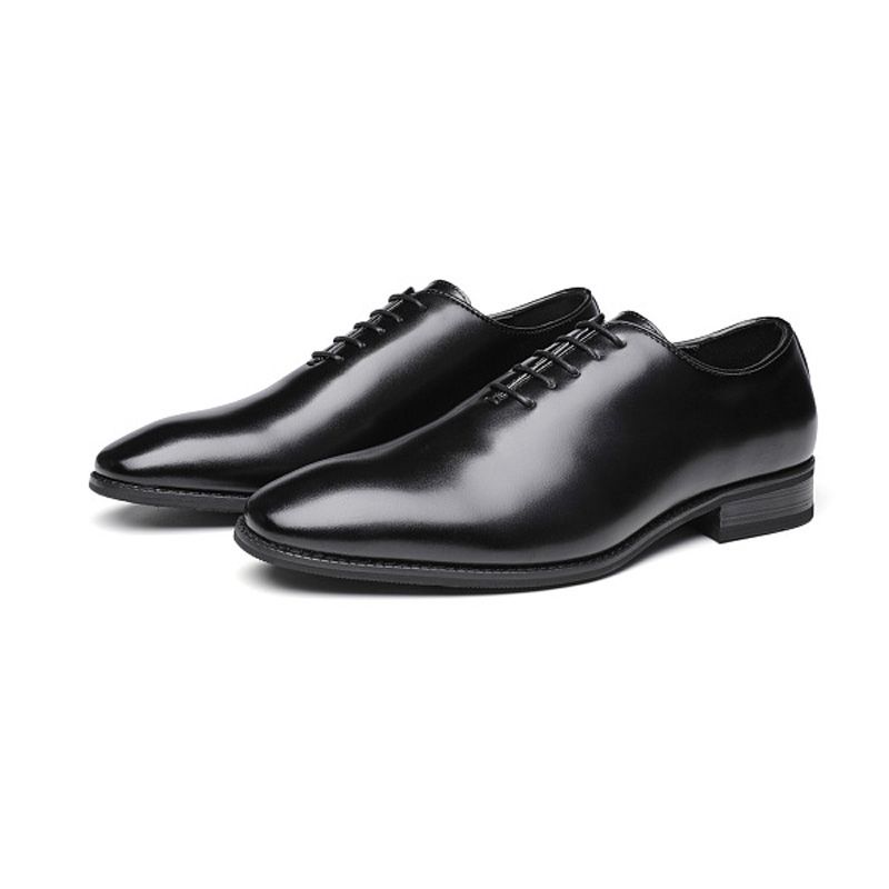 Sapatos Sociais Masculinos Oxford Couro Vaca Com Cadarço E Bico Fino